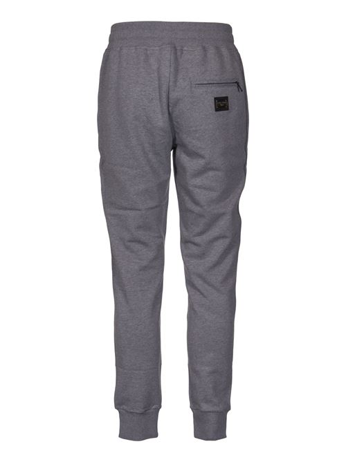 Jersey jogging trousers with logo plaque DOLCE & GABBANA | GVXQHTG7F2GS8291